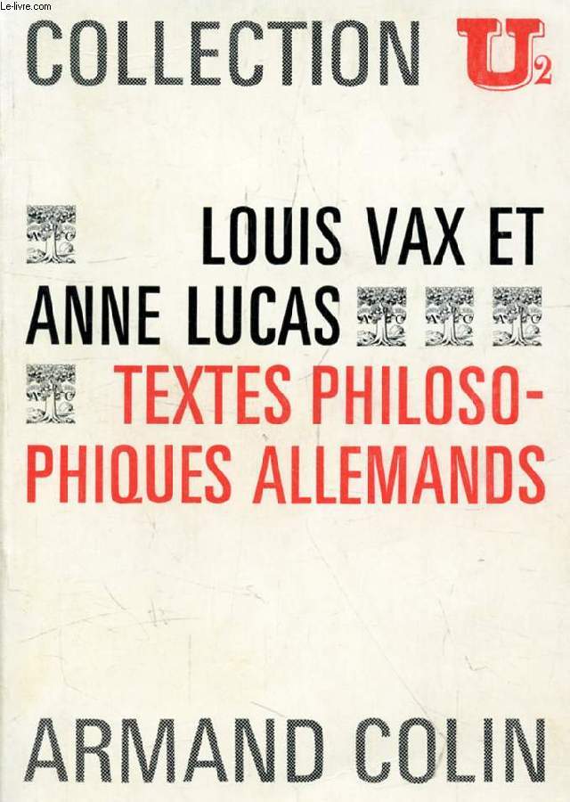 TEXTES PHILOSOPHIQUES ALLEMANDS