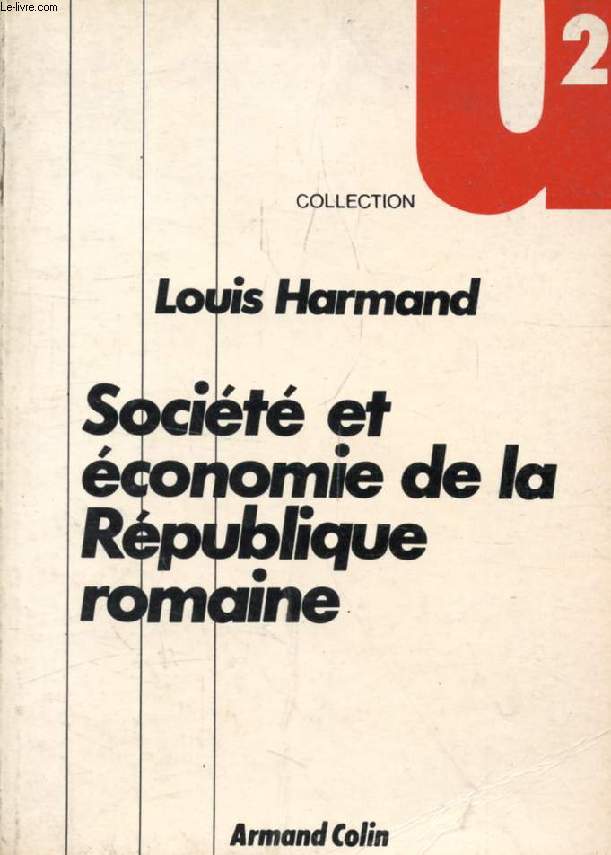 SOCIETE ET ECONOMIE DE LA REPUBLIQUE ROMAINE