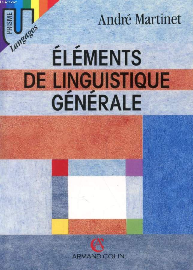 ELEMENTS DE LINGUISTIQUE GENERALE