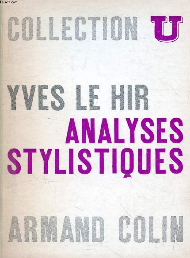 ANALYSES STYLISTIQUES
