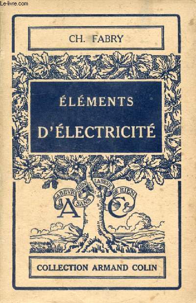 ELEMENTS D'ELECTRICITE
