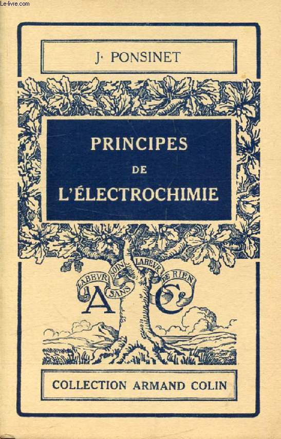 PRINCIPES DE L'ELECTROCHIMIE