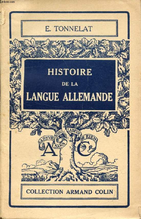 HISTOIRE DE LA LANGUE ALLEMANDE