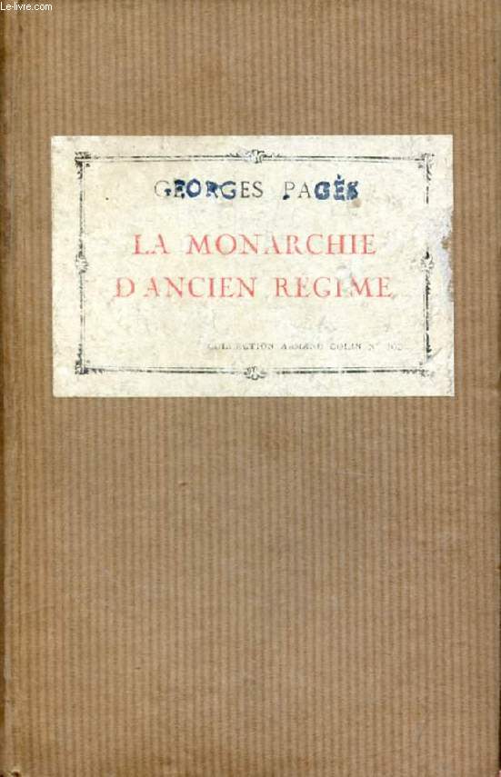 LA MONARCHIE D'ANCIEN REGIME EN FRANCE (DE HENRI IV A LOUIS XIV)