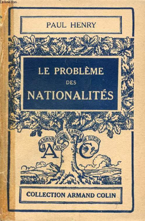 LE PROBLEME DES NATIONALITES