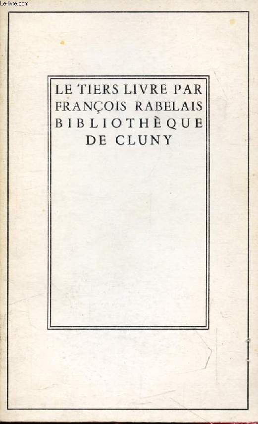 LE TIERS LIVRE