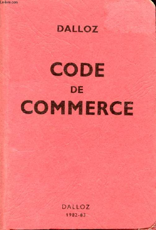 CODE DE COMMERCE