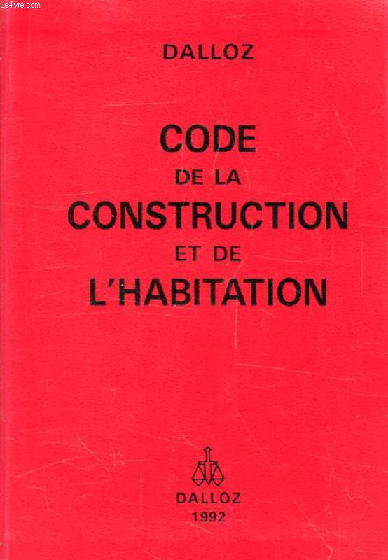 CODE DE LA CONSTRUCTION ET DE L'HABITATION