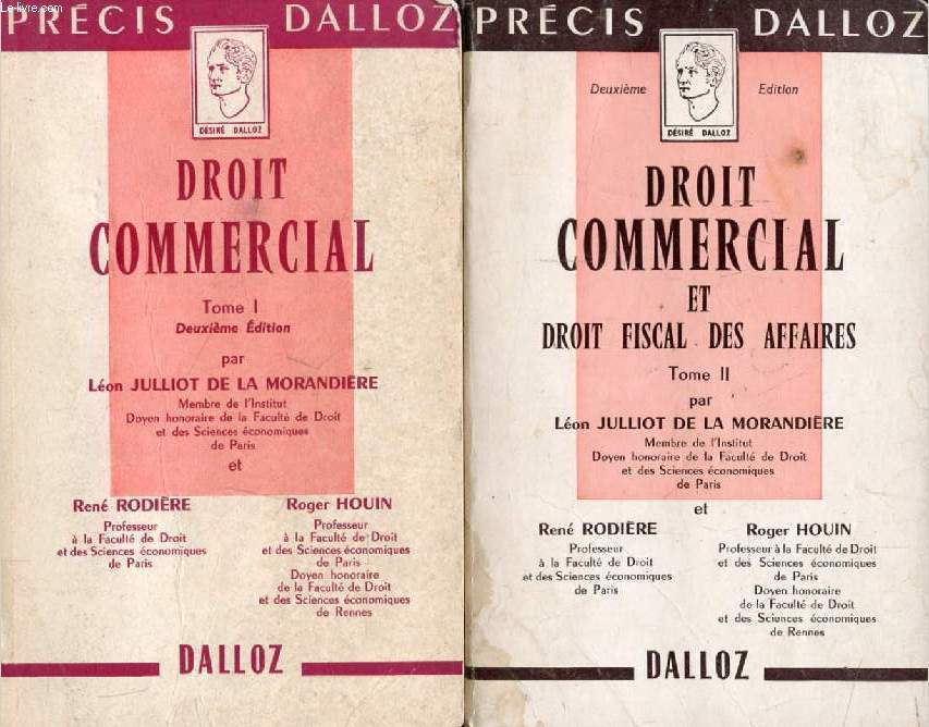 DROIT COMMERCIAL ET DROIT FISCAL DES AFFAIRES, 2 TOMES