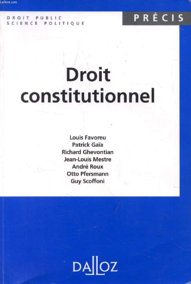 DROIT CONSTITUTIONNEL