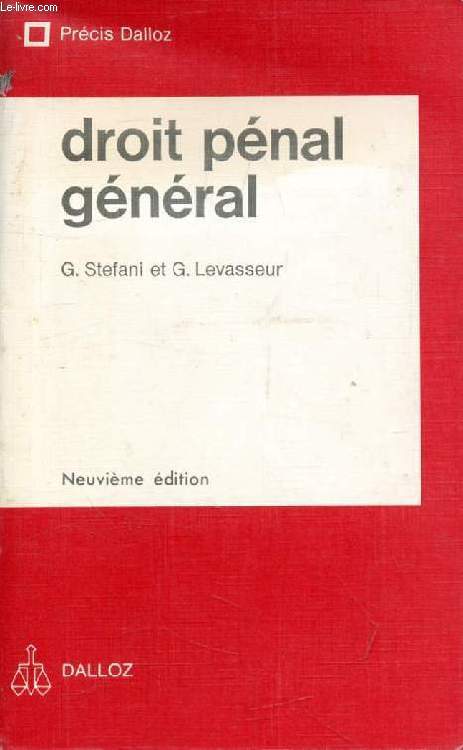 DROIT PENAL GENERAL