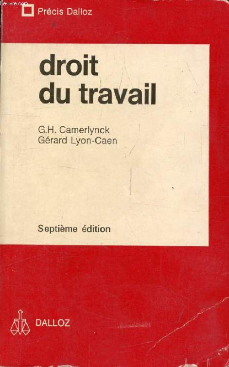 PRECIS DE DROIT DU TRAVAIL