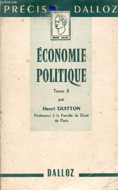 ECONOMIE POLITIQUE, TOME II