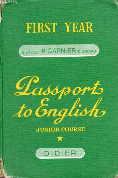 PASSPORT TO ENGLISH, JUNIOR COURSE I