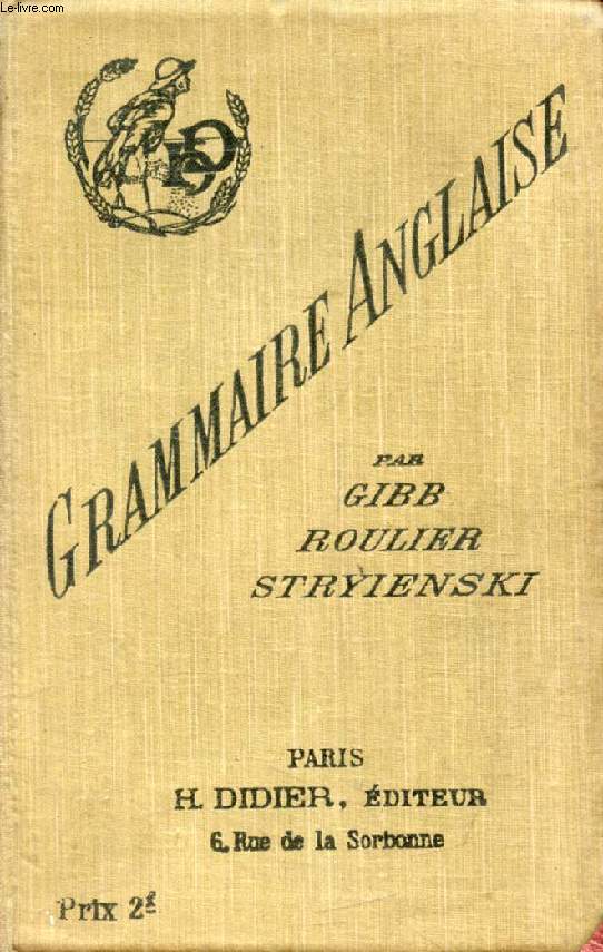 GRAMMAIRE ANGLAISE