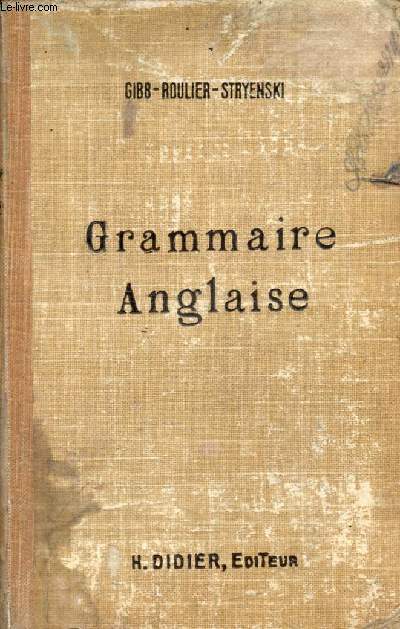 GRAMMAIRE ANGLAISE