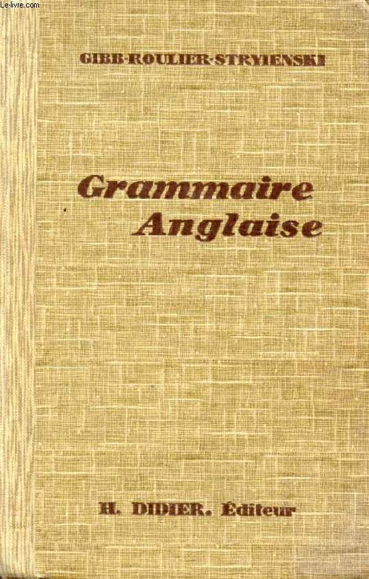 GRAMMAIRE ANGLAISE