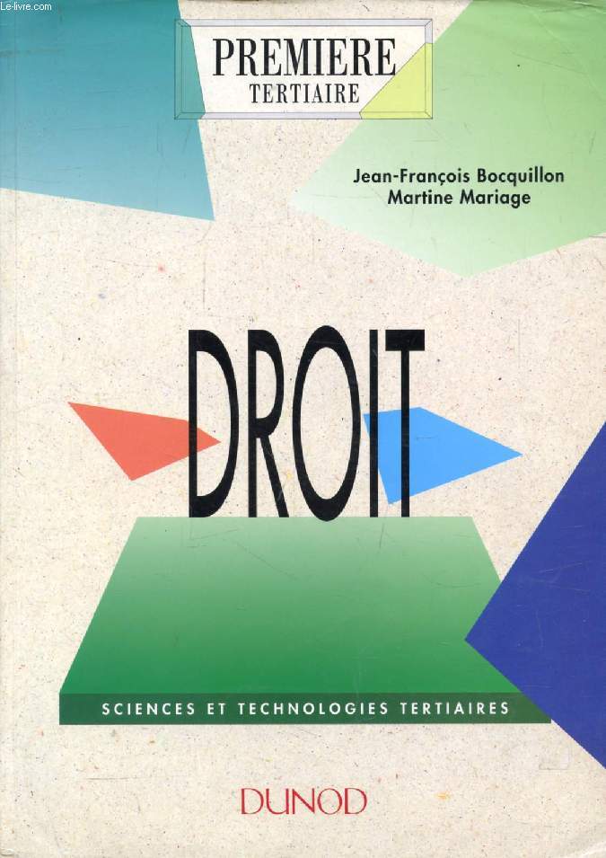 DROIT, 1re TERTIAIRE