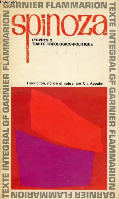OEUVRES, II, TRAITE THEOLOGICO-POLITIQUE