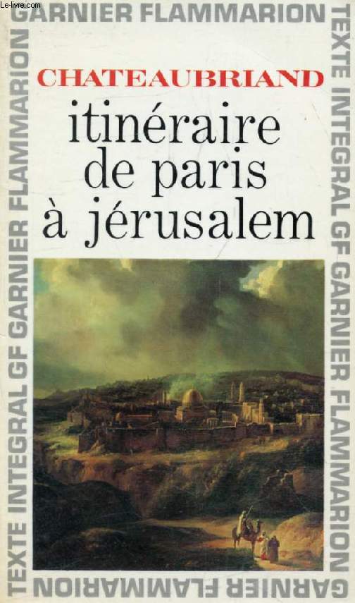 ITINERAIRE DE PARIS A JERUSALEM