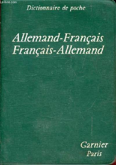 DICTIONNAIRE DE POCHE ALLEMAND FRANCAIS ET FRANCAIS-ALLEMAND