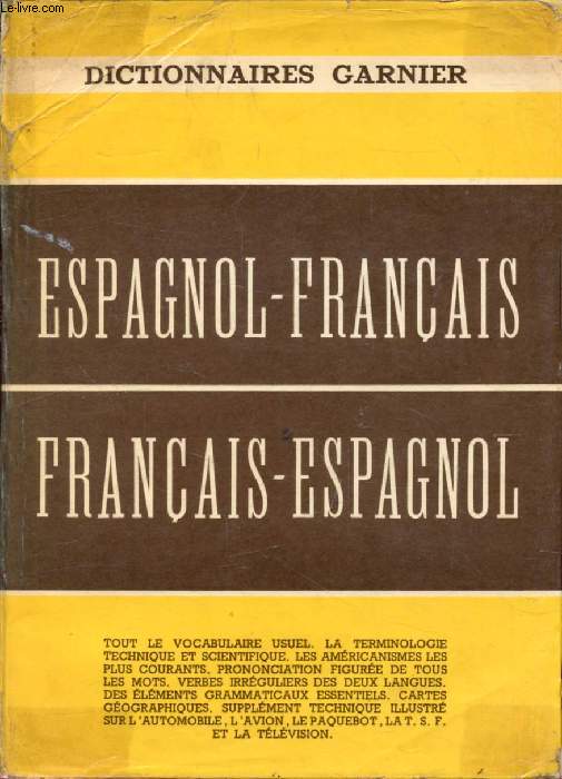 DICCIONARIO MODERNO ESPAOL-FRANCES, Y FRANCES-ESPAOL