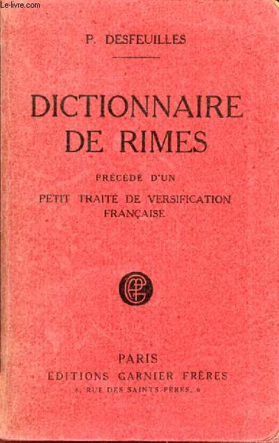 DICTIONNAIRE DE RIMES