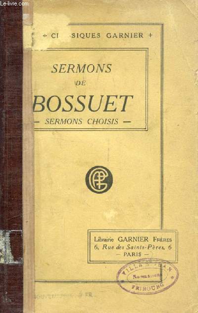 SERMONS CHOISIS DE BOSSUET