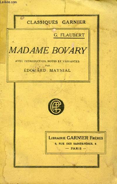 MADAME BOVARY, MOEURS DE PROVINCE