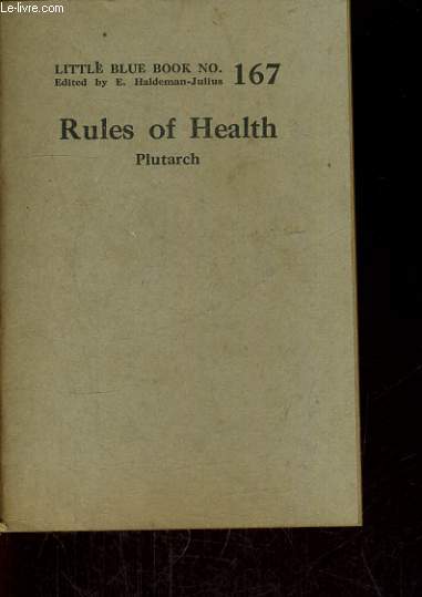 RULES OF HEALTH, LITTLE BLUE BOOK N167