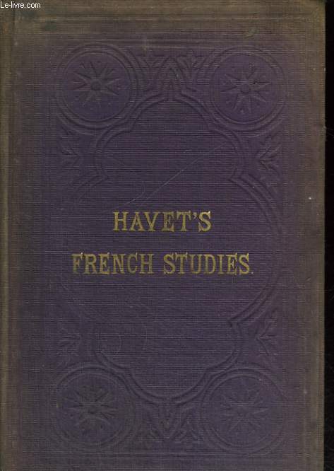 FRENCH STUDIES, FRENCH CONVERSATIONAL METHOD