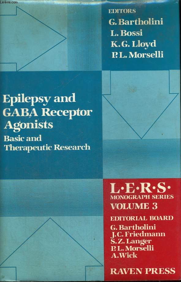 EPILEPSY AND GBA RECEPTOR AGONISTS, BASIC AND THERAPEUTIC RESEARCH - COLLECTI... - Afbeelding 1 van 1