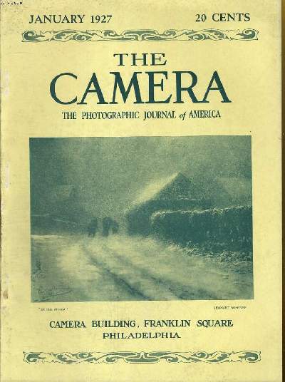 LOT DE 9 MAGAZINES : THE CAMERA, THE MAGAZINE FOR PHOTOGRAPHERS N JANUARY TO SEPTEMBER 1927