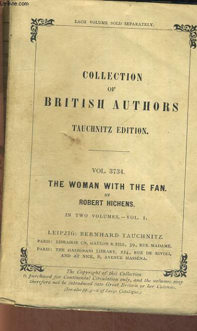 THE WOMAN WITH THE FAN, BRITISH AUTHORS, VOL. 3734