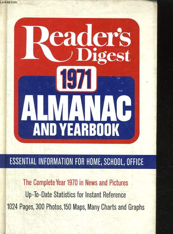 READER'S DIGEST ALMANAC AND YEARBOOK