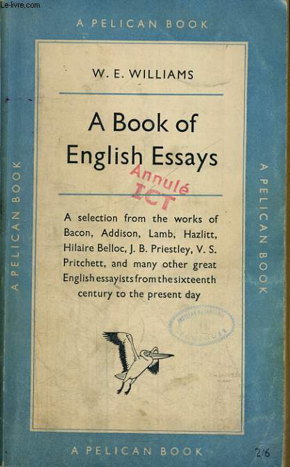 A BOOK OF ENGLISH ESSAYS