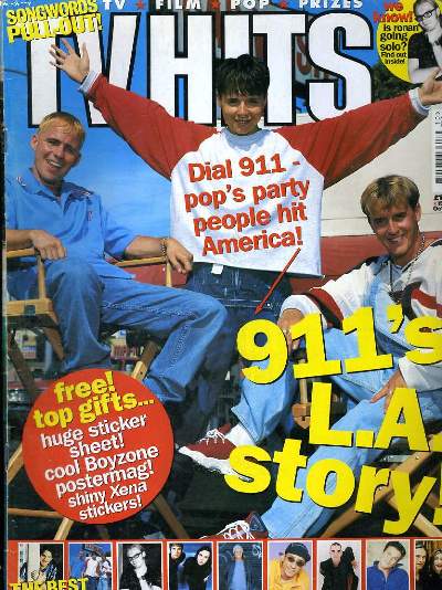 TV HITS, ISSUE 98, OCT. 1997. DIAL 911-POP'S PARTY PEOPLE HIT AMERICA! 911'S L.A. STORY.