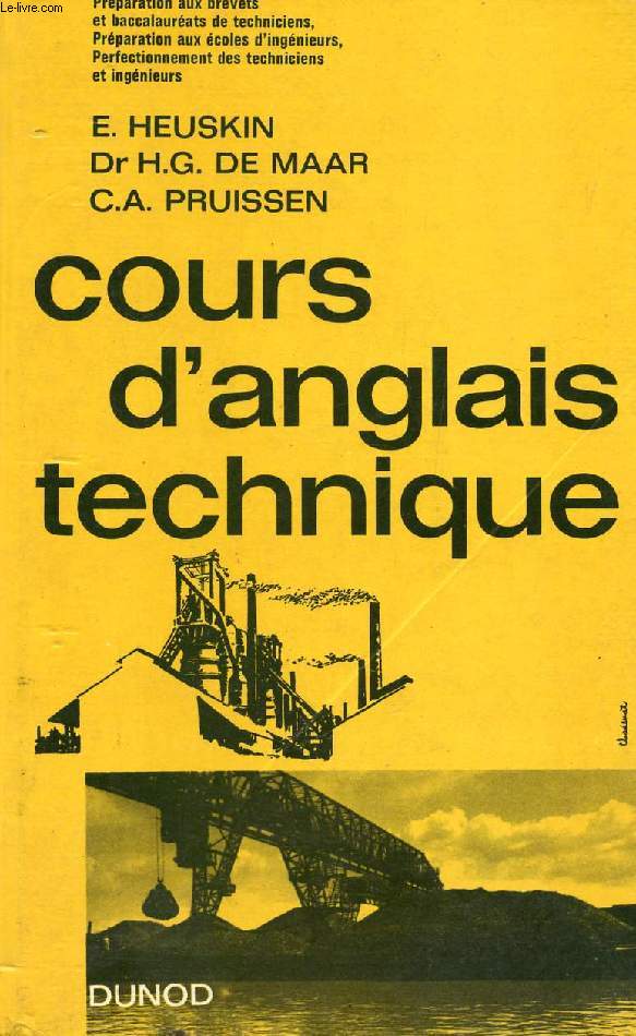 COURS D'ANGLAIS TECHNIQUE