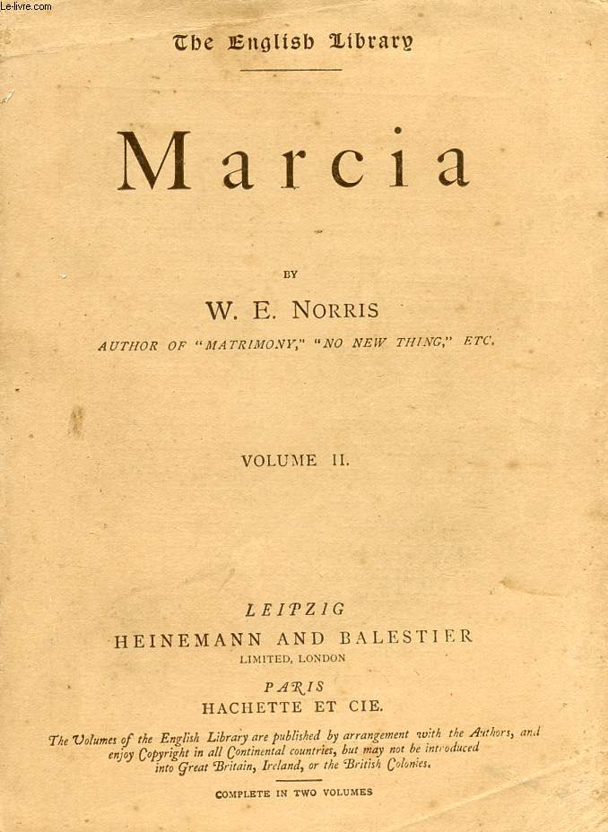 MARCIA, VOL. II