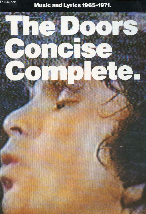 THE DOORS CONCISE COMPLETE, MUSIC AND LYRICS, 1965-1971