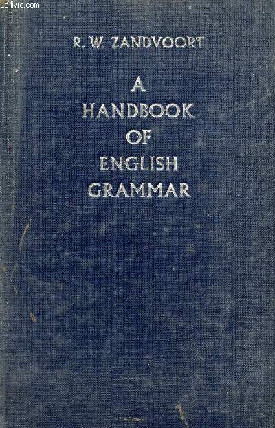A HANDBOOK OF ENGLISH GRAMMAR