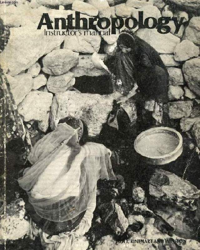 ANTHROPOLOGY, INSTRUCTOR'S MANUAL