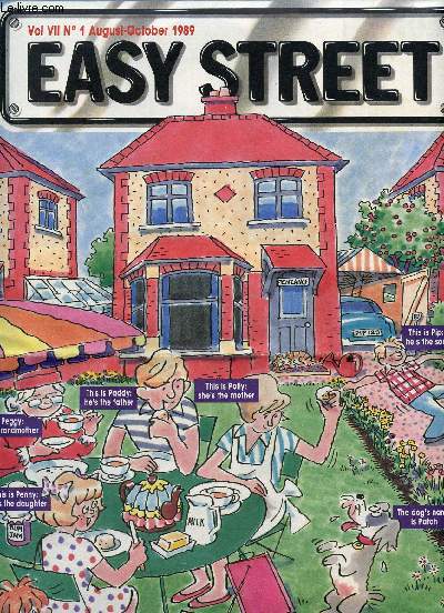 EASY STREET, VOL. VII, N 1, AUGUST-OCT. 1989