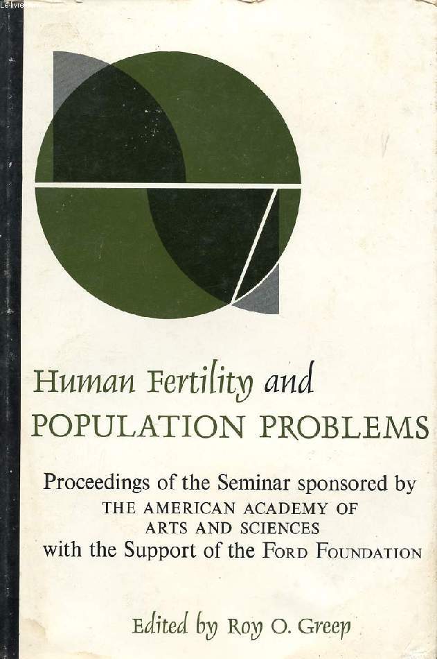 HUMAN FERTILITY AND POPULATION PROBLEMS