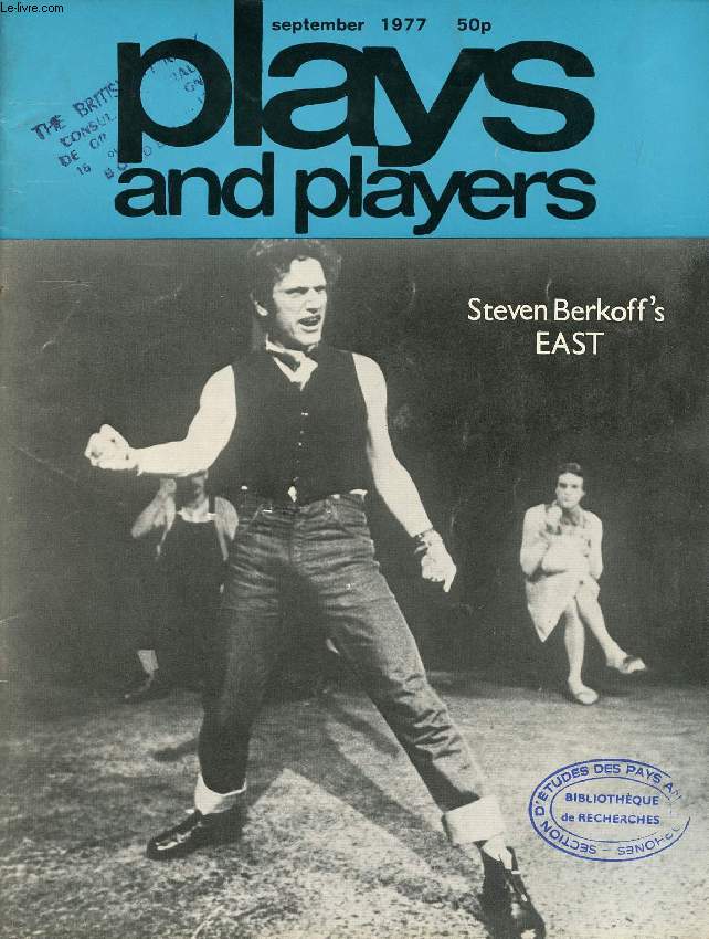 PLAYS AND PLAYERS, VOL. 24, N 12 (287), SEPT. 1977 (STEVEN BERKOFF'S EAST, Contents: Neil Simon in interview Clive Hirschhorn Buried Glories of TIE Tony Coult Report from Poland Catherine Itzin On the streets of Hamburg Michael Coveney GREEN ROOM...)