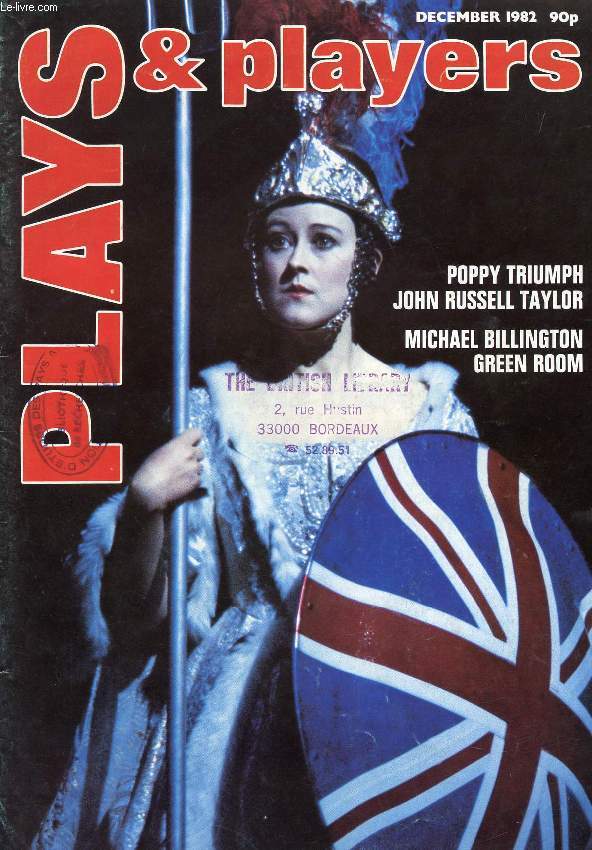 PLAYS AND PLAYERS, N 351, DEC. 1982 (Contents: STILL WRITERS THEATRES? Philip Hedley talks to David Roper THE CRITIC AND POLITICS Michael Stewart THRUST VERSUS PROS Roger Glossop talks to Anthony Masters...)