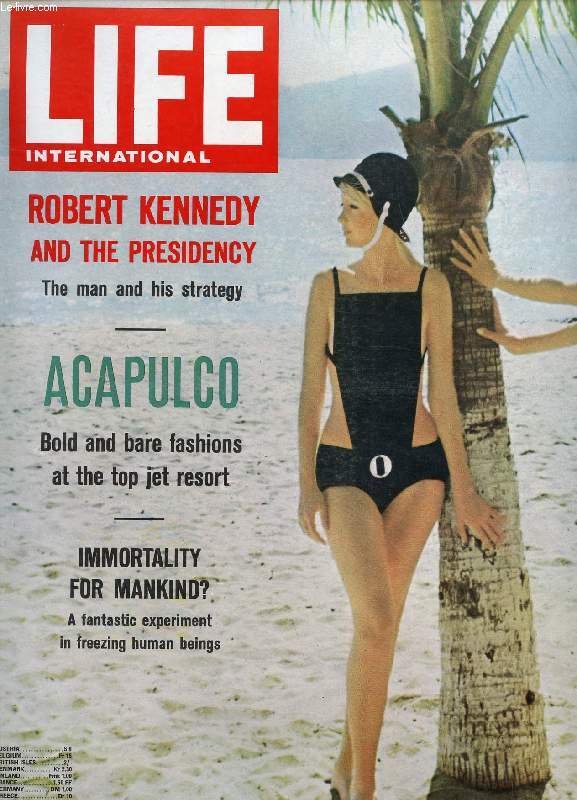 LIFE INTERNATIONAL, VOL. 42, N 3, FEB. 1967, ROBERT KENNEDY (Contents: Robert Kennedy and the Presidency. Acapulco, Bold and bare fashions at the top jet resort. immortality for Mankind, Freezing human beings. The Bayreuth 'Tristan' on record...)
