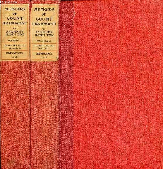MEMOIRS OF COUNT GRAMMONT, 2 VOLUMES