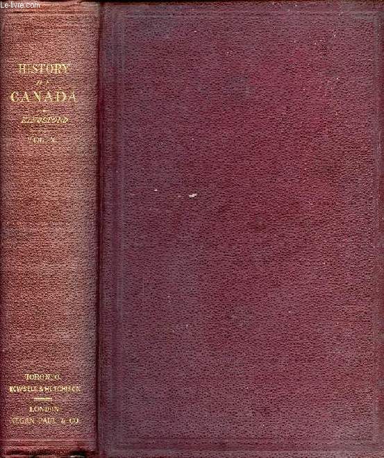 THE HISTORY OF CANADA, VOL. X (1836-1841)