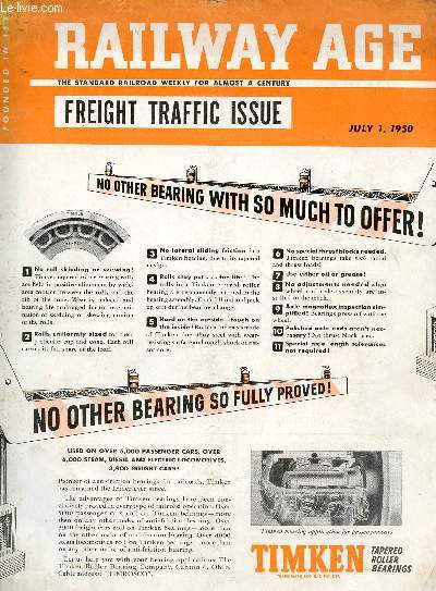 RAILWAY AGE, VOL. 129, N° 1, JULY 1, 1950 (Contents: The Railroads’ "Great Ad... - Afbeelding 1 van 1